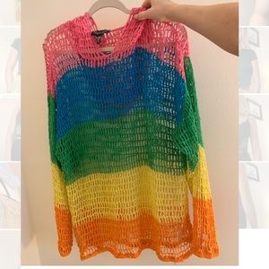 Rainbow Knit Sweater